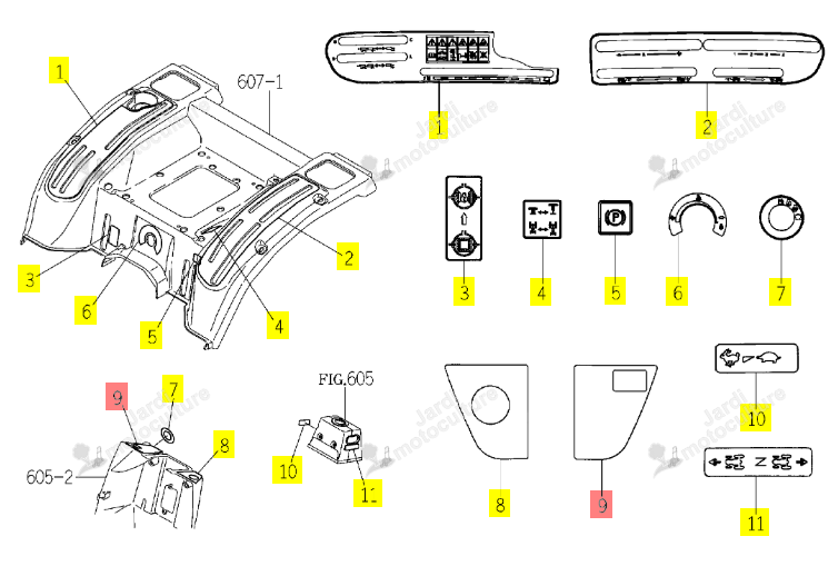 Autocollant Iseki 1774-902-007-00