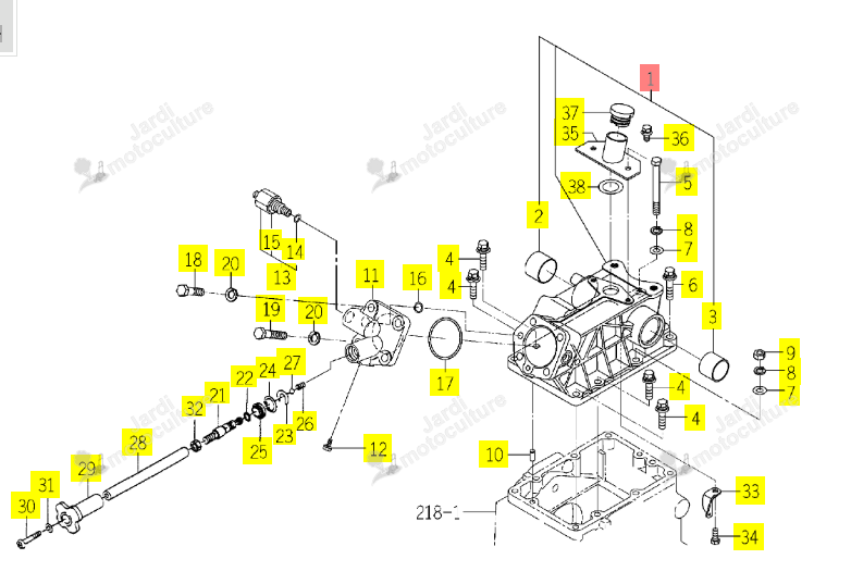 CULASSE DE RELEVAGE ISEKI 1774-501-300-00