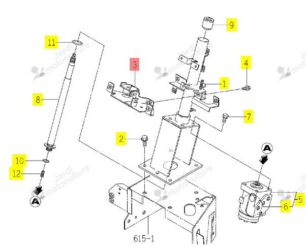 Support AV ISEKI 1774-407-250-00
