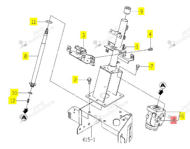 Ensemble Kit Joints Orbitrol Iseki 1774-407-310-00