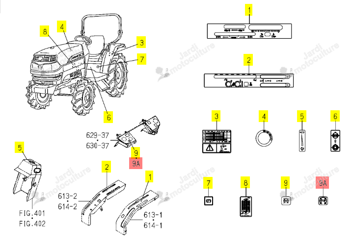 Autocollant Iseki 1747-902-002-10