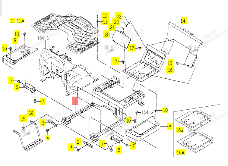 Support TG5390 ISEKI 1747-631-700-00