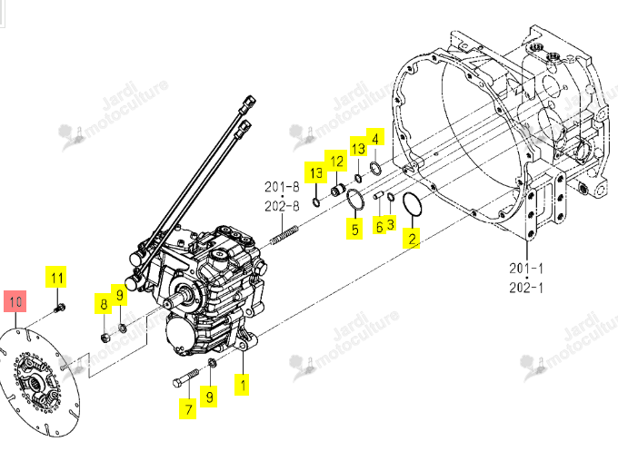 DISQUE EMBRAYAGE ISEKI 1747-203-510-00