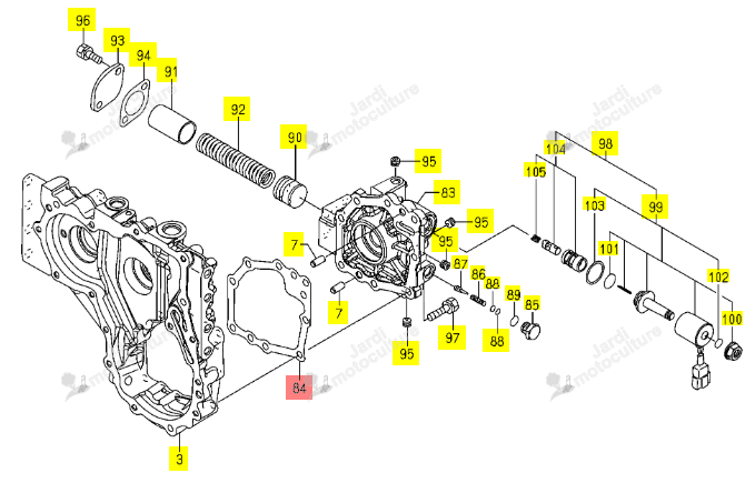 Joint de Carter Iseki 1752-202-402-00