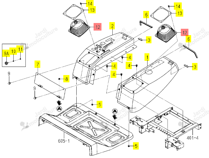 Soufflet Iseki 1752-606-001-00