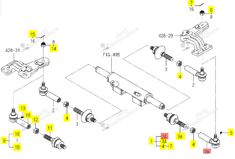 Rotule Direction G Iseki 1748-436-320-10