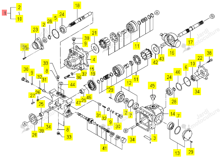 KIT REPARATION HST ISEKI 1770-202-300-00