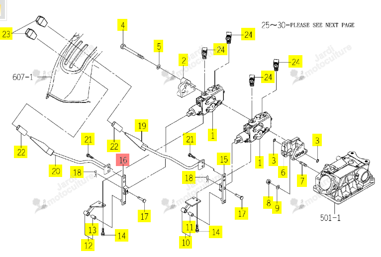 BRAS ISEKI 1774-507-240-10