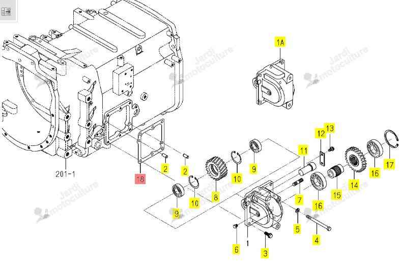 Joint de Carter Iseki 1800-206-005-00