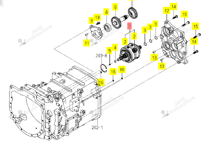 Embrayage HL Iseki 1800-205-300-00