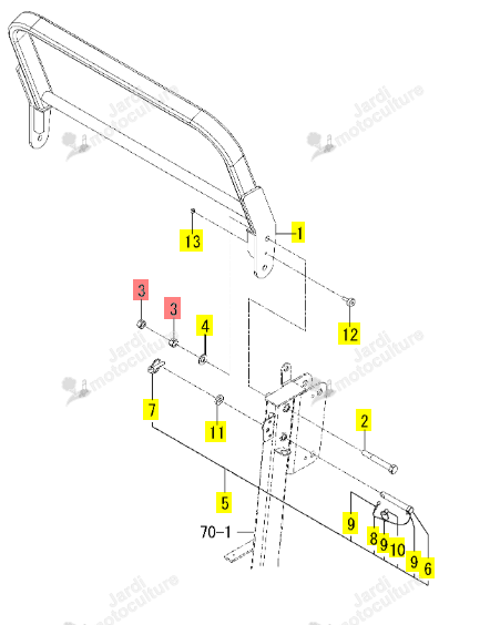 ECROU M16-10T ISEKI 1773-702-001-00