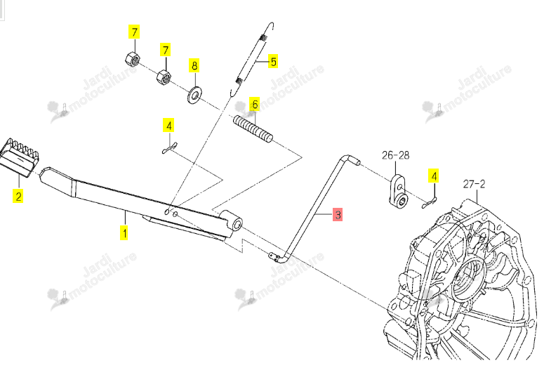 Tringle 188 Iseki 1776-309-001-10