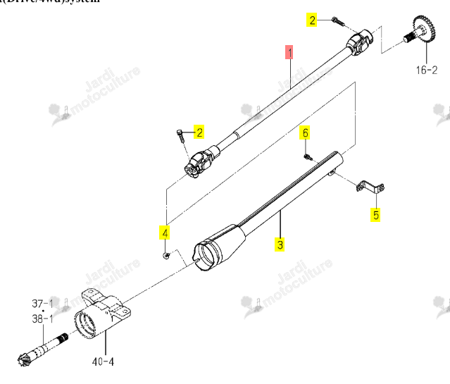 Cardan 4WD Iseki 1776-431-700-00