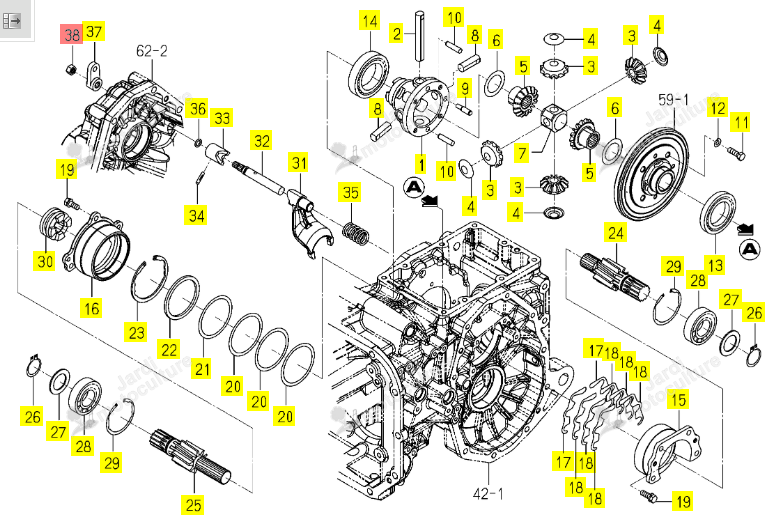 ECROU M10 ISEKI 1776-201-011-10