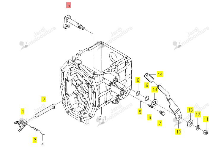 AXE CDE 4WD ISEKI 1776-209-300-10