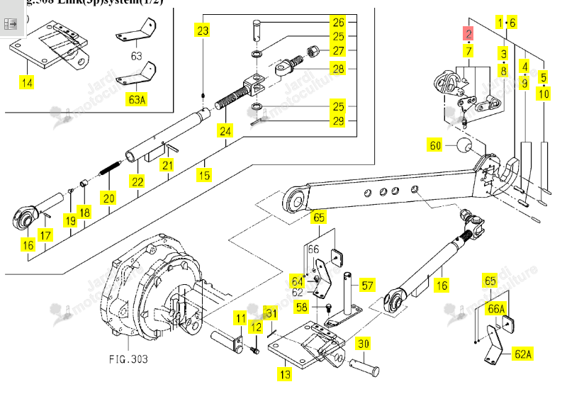 Kit Verrouillage Cliquet Bras Iseki 1757-514-292-00