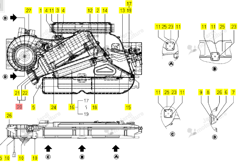 KIT EVAPORATEUR ISEKI 1757-782-530-00