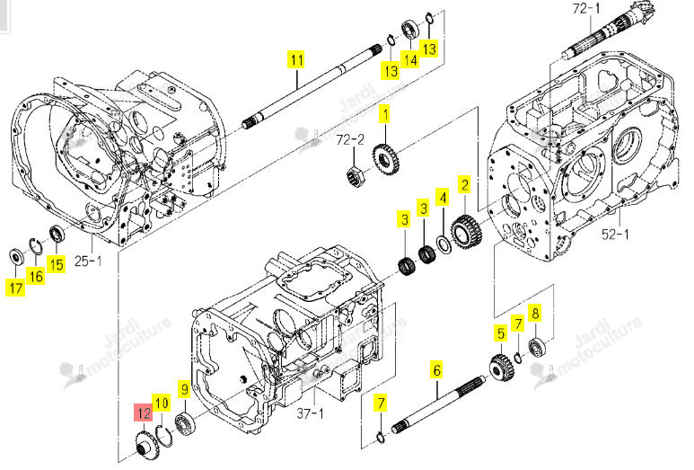 Couronned Accouplement20 Iseki 1759-218-210-10