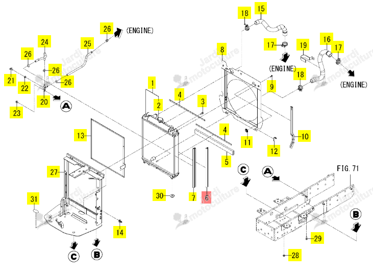 Joint Iseki 1801-102-006-00