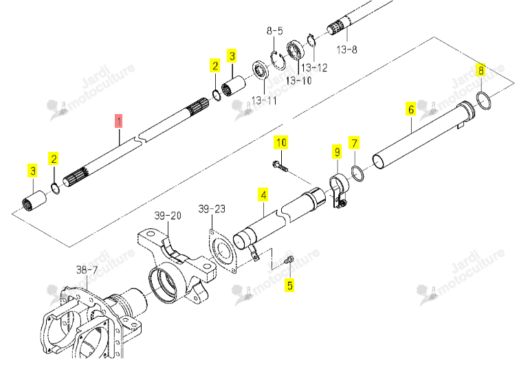 ARBRE 4WD 601 ISEKI 1803-431-001-00