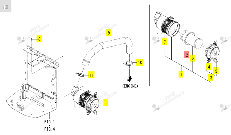 Joint Iseki 1801-104-202-00
