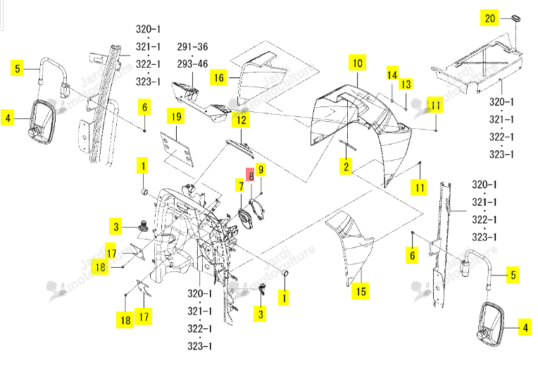 Guide Support Manchette Iseki 1801-630-005-10