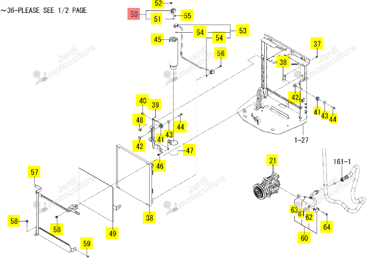 Raccord Réservoir Liquide Iseki 1792-780-260-00