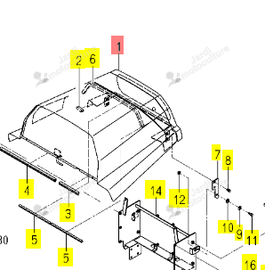 Capot Moteur Iseki 1752-601-210-20