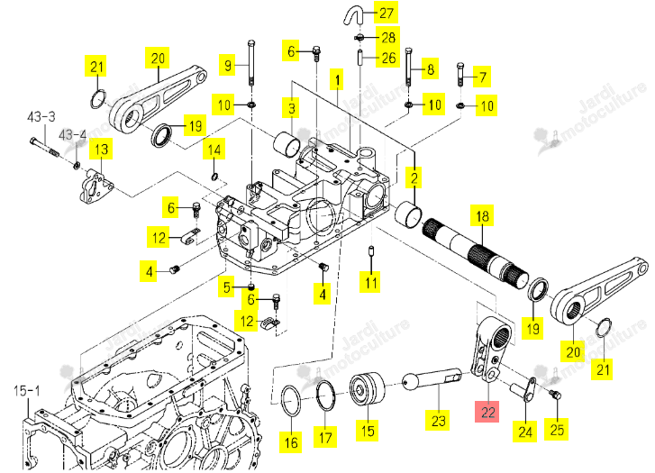 Came de Relevage Iseki 1805-501-002-00