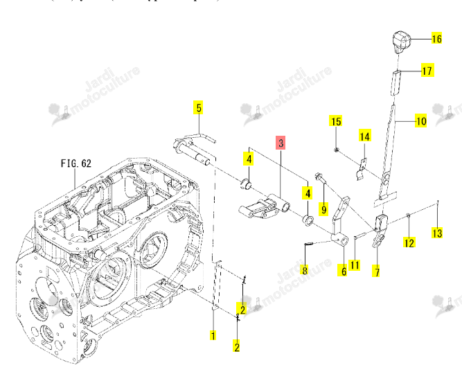 Support de PTO Iseki 1804-269-200-10