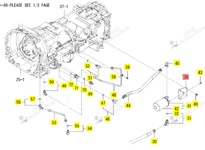 Support Filtre Hydraulique Iseki 1804-509-001-00