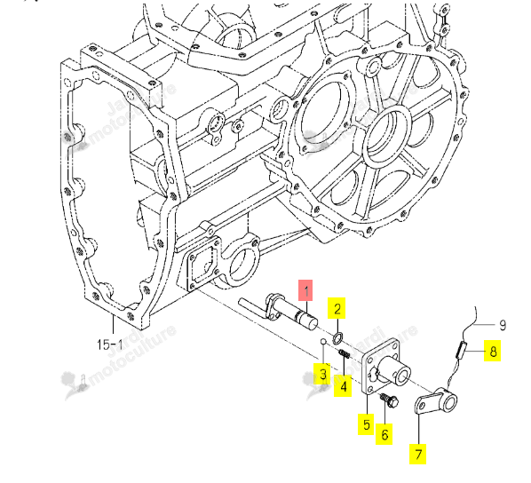Bras de Translation 4WD Iseki 1805-257-210-00