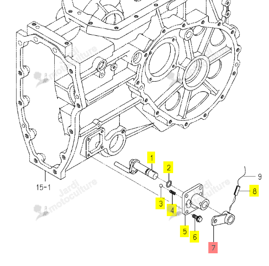 BRAS 4WD ISEKI 1805-257-220-01