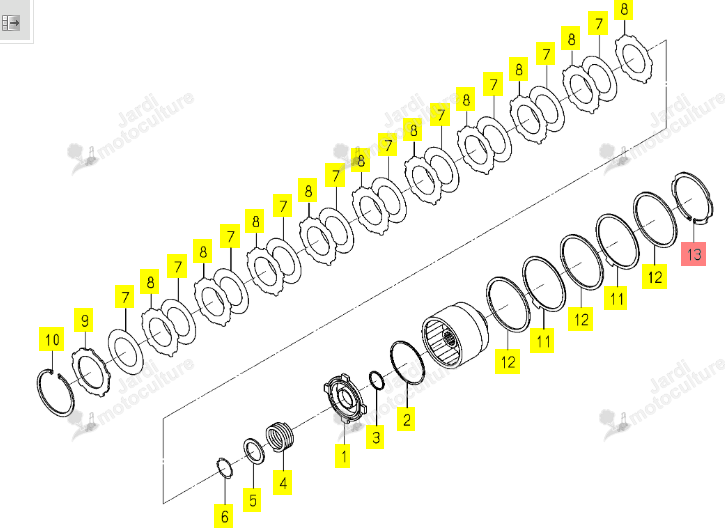 Circlip Extérieur Iseki 1805-209-221-00