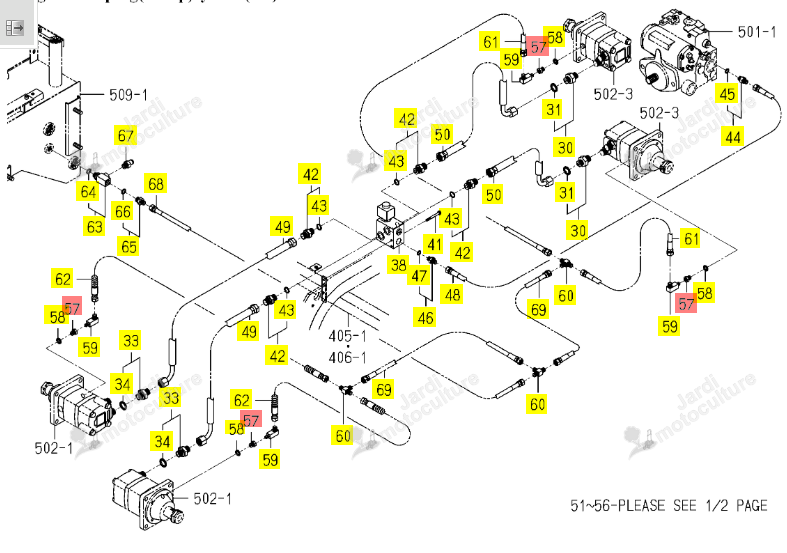 Adaptateur Iseki 1809-508-005-00