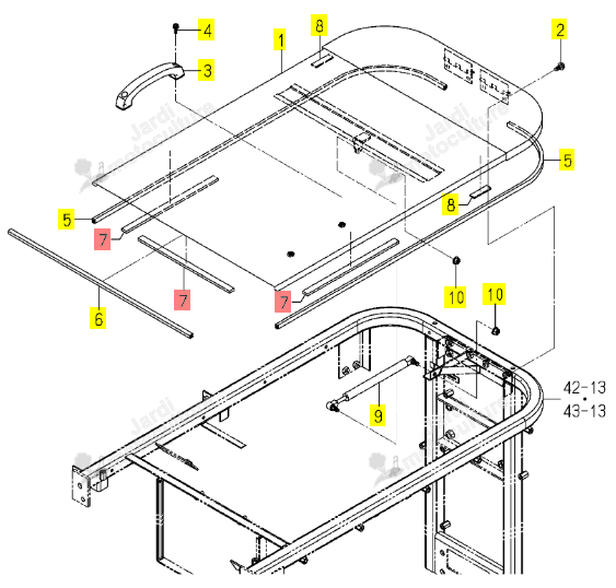Joint d'Arceau 16x300 Iseki 1809-410-001-00