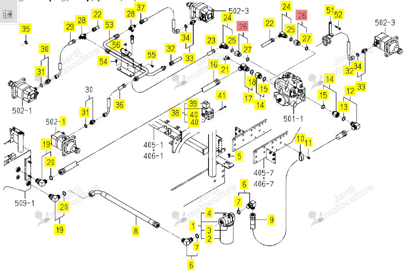 Adapter ISEKI 1809-508-290-00