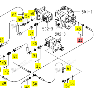 Adapter ISEKI 1809-508-540-00