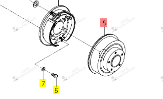 Tambour de frein Iseki 1809-310-002-10