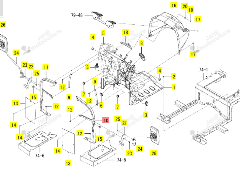 Cadre G Iseki 1815-630-210-20