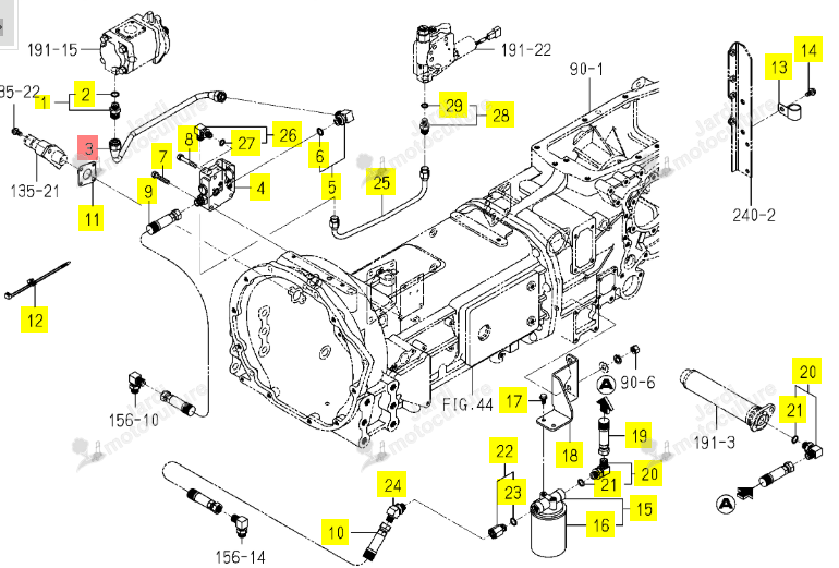 Tuyau Alimentation Iseki 1815-509-610-00