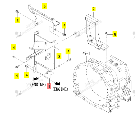Support AR/40 ISEKI 1815-601-410-10