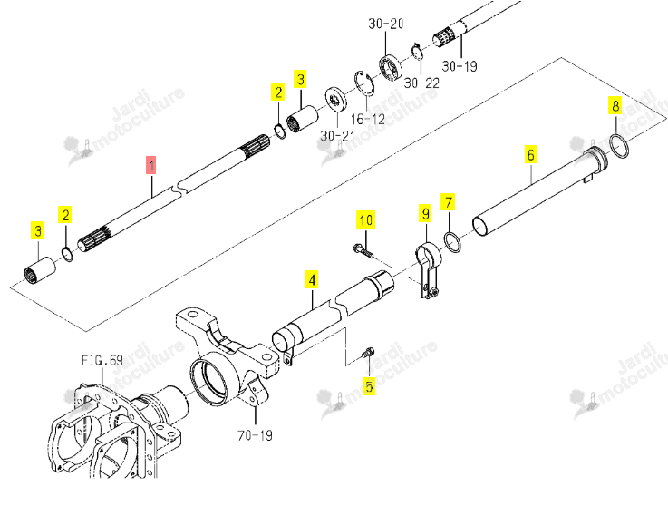 ARBRE4WD379 ISEKI 1816-431-061-00
