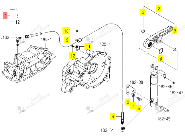 Kit alimentation vérin Iseki 1816-501-910-00