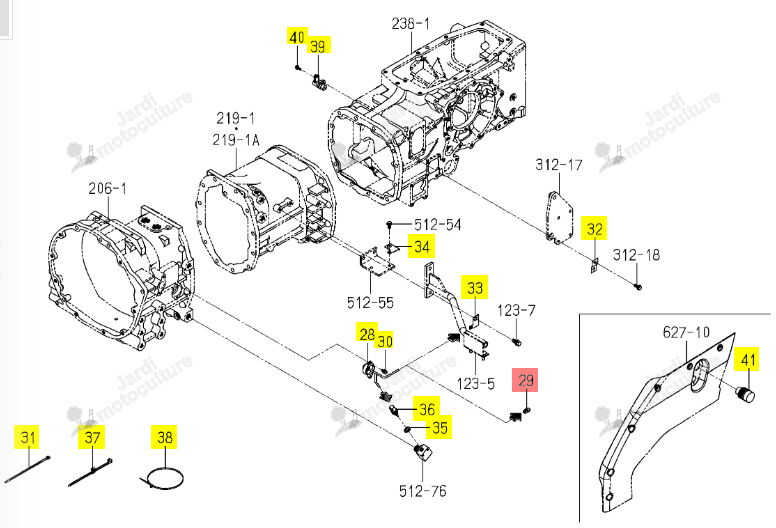 Connecteur ISEKI 1815-662-001-00