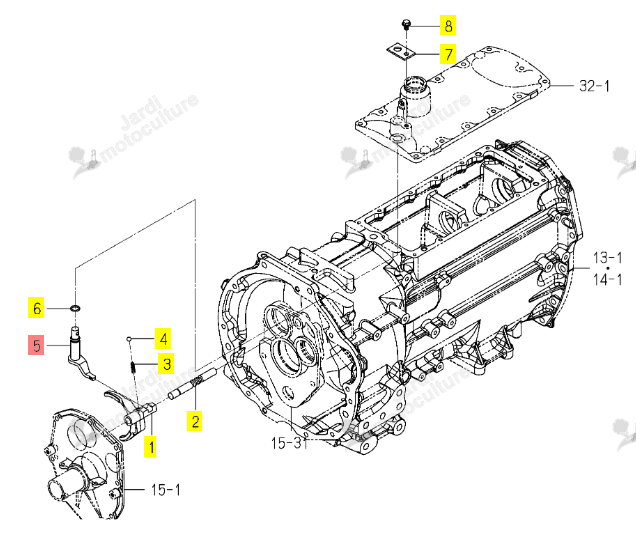 BRAS CDE INVERSEUR ISEKI 1813-253-200-00