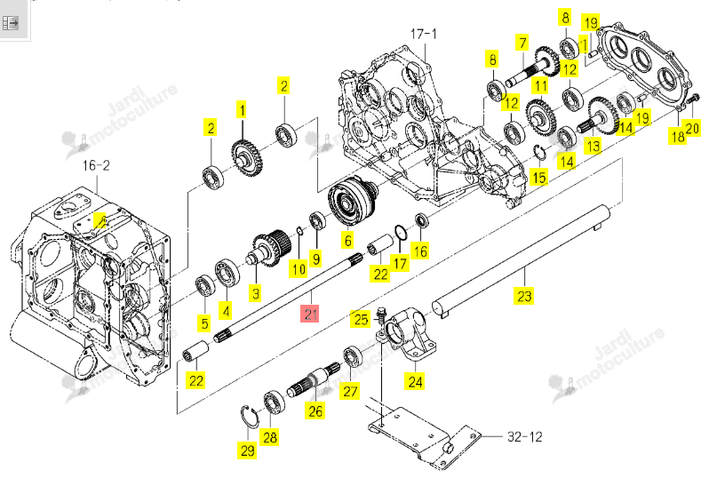 ARBRE 465 ISEKI 1832-244-003-00