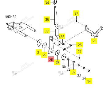 Came de Relevage Iseki 1815-506-220-10