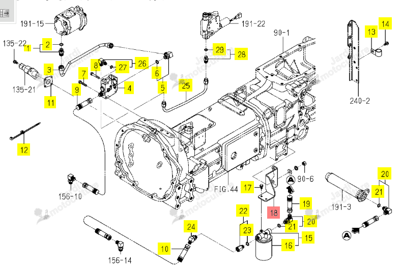 Support Filtre Hydraulique Iseki 1815-509-011-00