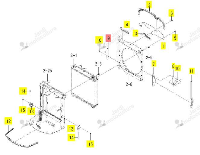 Platine de Jointure Iseki 1815-102-033-00